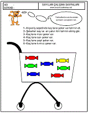 birinci sınıflar için sayı çalışma sayfaları